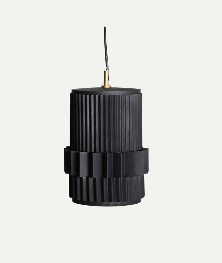 Plafonnier BRUNICO en métal noir et design unique
