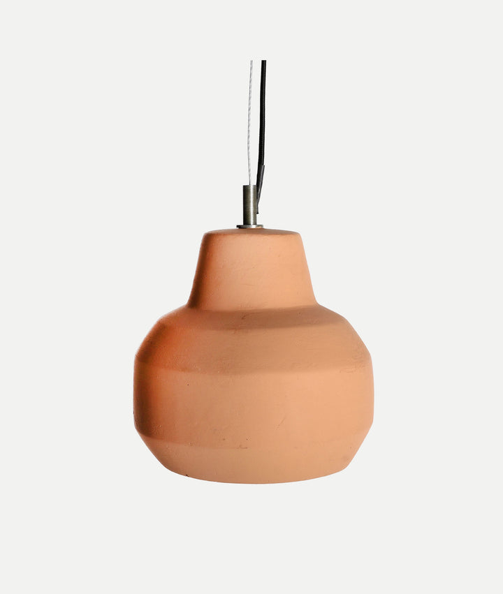 Clear terracotta ceiling lamp