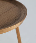 Table basse BUSHEY avec structure en bois en mindi et finition marron élégant