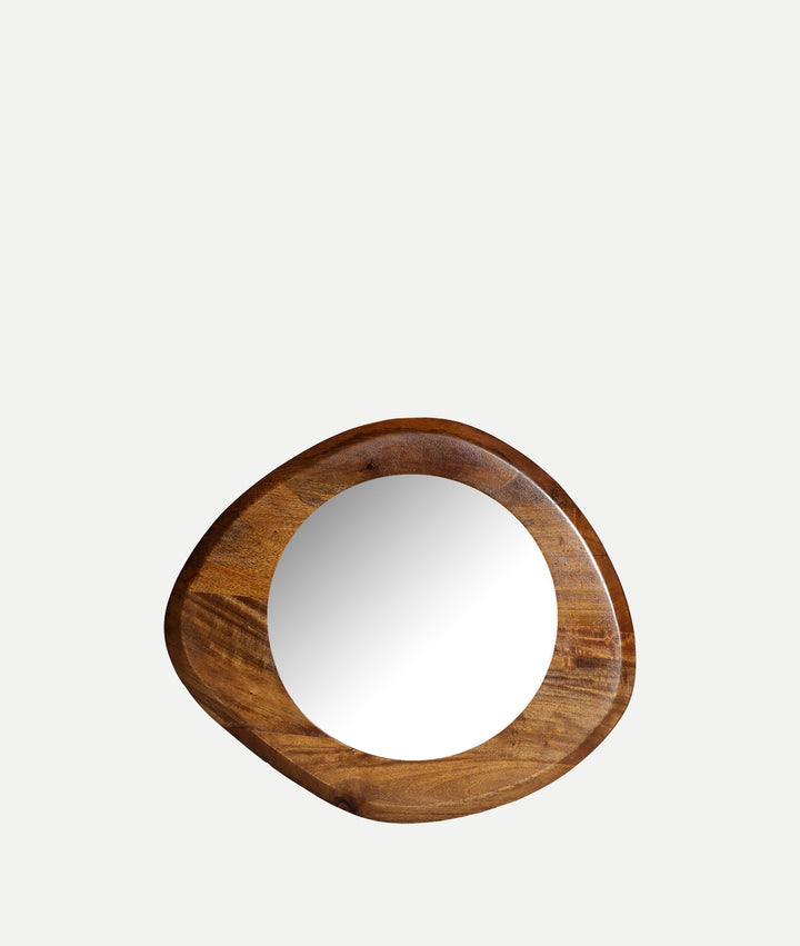 TOCKWITH mirror stained wood in natural brown color.