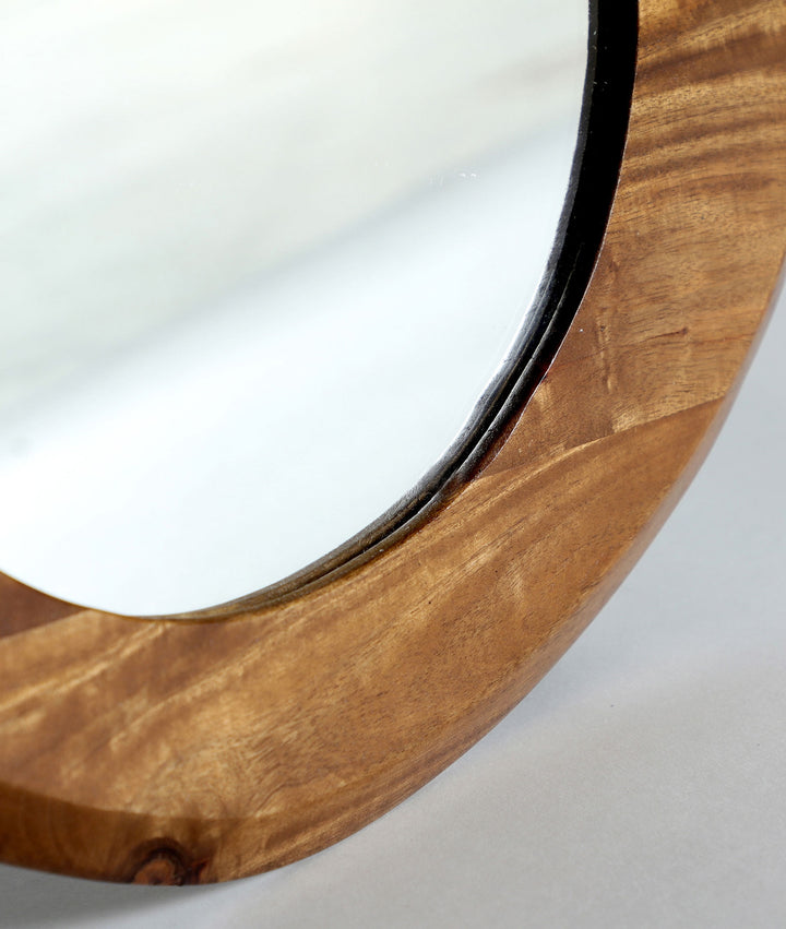 TOCKWITH mirror stained wood in natural brown color.