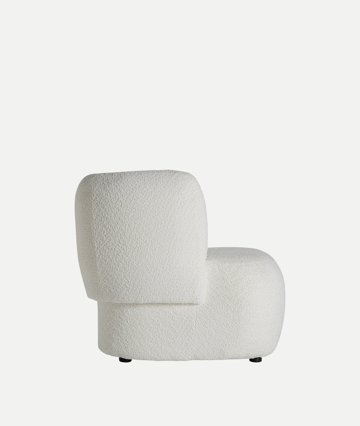BATS BOUCLÉ Armchair white tone bouclé cotton