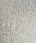 Fauteuil BATS bouclé coton bouclé de ton blanc