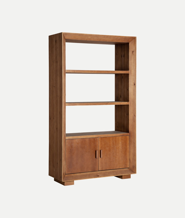 DIKEBUS bookshelf made of ash wood in brown tone
