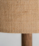 Lampadaire GLOGOW marron en bois en manguier et jute