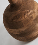 Lampadaire GLOGOW marron en bois en manguier et jute