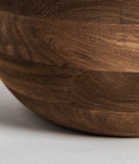 Lampadaire GLOGOW marron en bois en manguier et jute