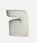 Chaise HONEG beige en polyester beige de style contemporain et confortable