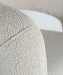 Chaise HONEG beige en polyester beige de style contemporain et confortable