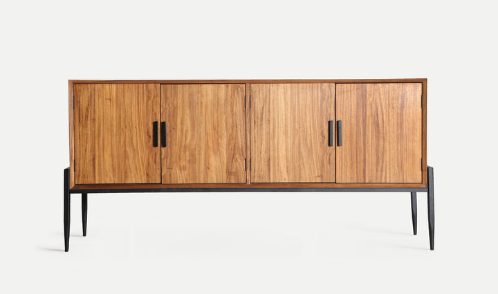 LAURIS sideboard in brown color, made of fir wood