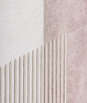 Art mural SEANE beige avec texture et finition artisanal en toile