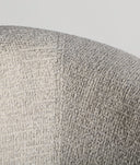 Fauteuil STADEN en polyester, finition unie, coloris blanc cassé