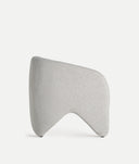 Fauteuil STADEN en polyester, finition unie, coloris blanc cassé