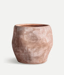 Vase MEZIN élaboré en céramique coloris marron