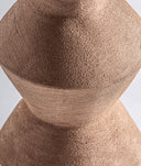 Vase NERAC en céramique marron avec finition texturée
