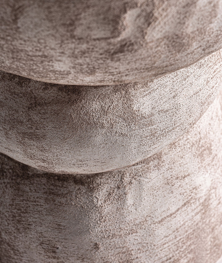 VERT ceramic vase in beige color perfectly combines the elegance of contemporary design