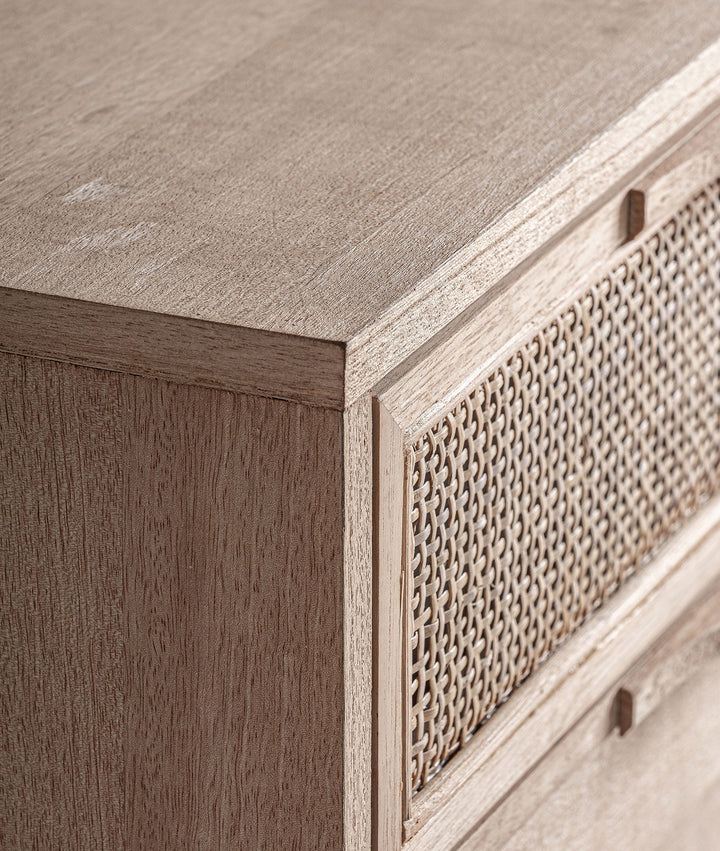 Meuble de TV WEURTZ marron clair en bois de frêne élégance naturelle