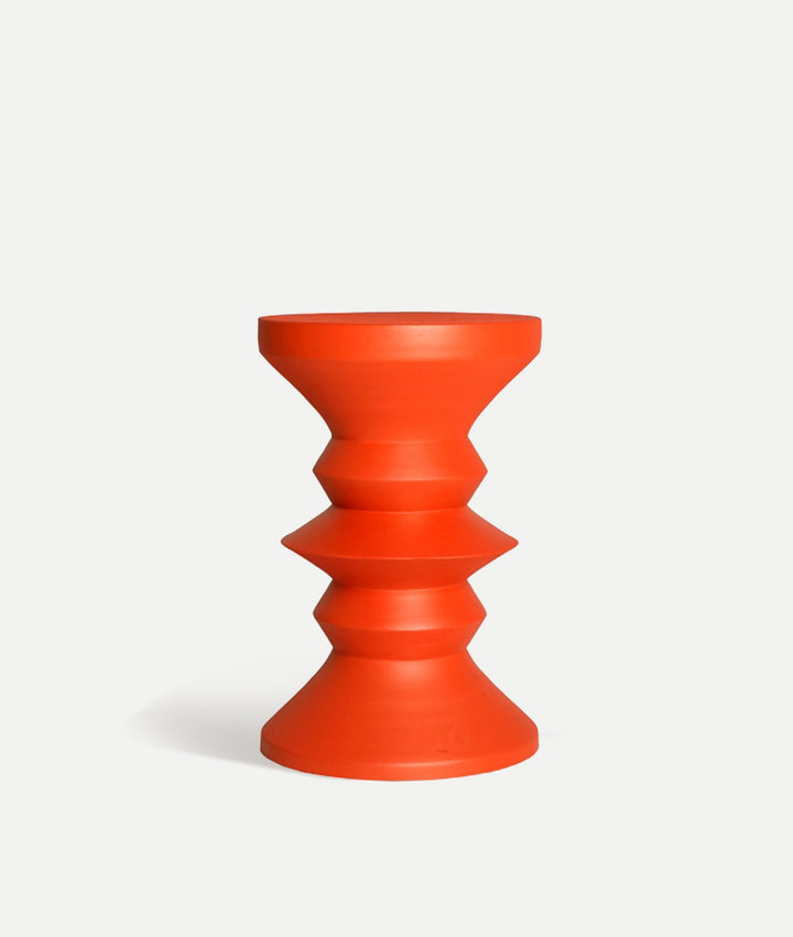MESA AUXILIAR THUN naranja en hierro