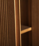 Armário COPENHAGUE castanho em madeira MDF com design contemporâneo