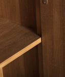 Armário COPENHAGUE castanho em madeira MDF com design contemporâneo
