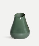 Vase ESPERANZA élaboré en verre avec un profond ton vert