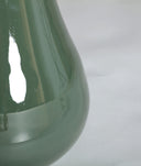 Vase ESPERANZA élaboré en verre avec un profond ton vert