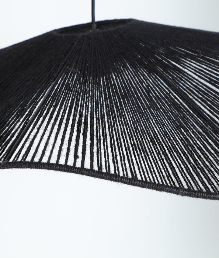 TULUM Black Cotton Pendant Ceiling Lamp