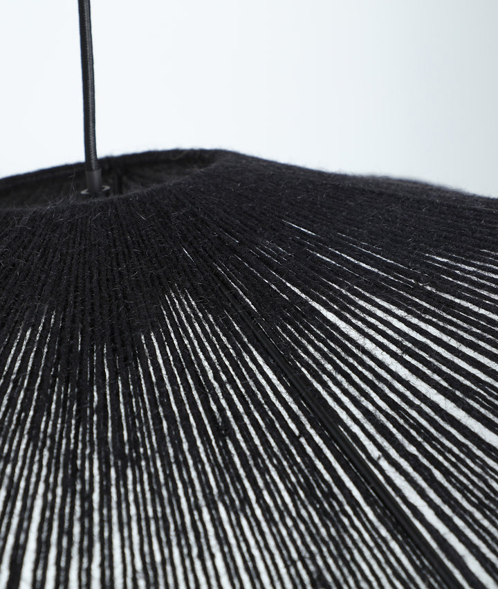 TULUM Black Cotton Pendant Ceiling Lamp