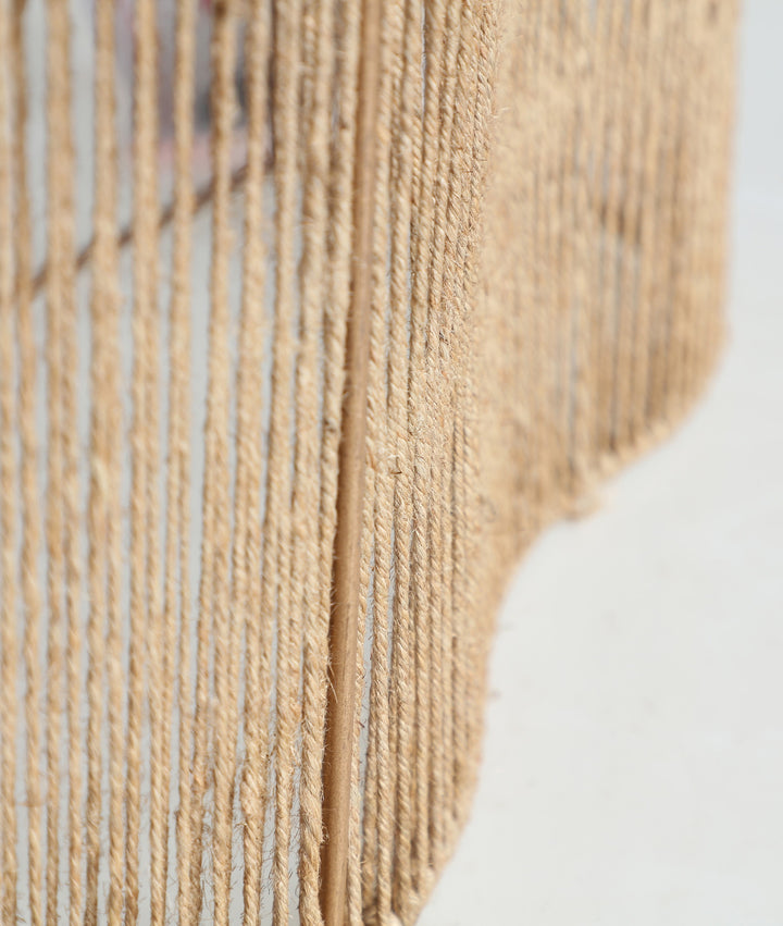 YAXUNAH Wall Lamp in Light Brown Jute