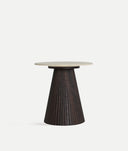 BIJZETTAFEL VERONA van hout en synthetisch marmer, ideaal voor hedendaagse ruimtes