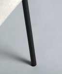 Cadeira BURGNAC poliéster em cor creme contemporânea minimalista