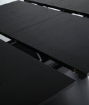 Mesa em melamina preta extensível Lizant