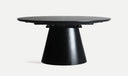 Mesa em melamina preta extensível Lizant
