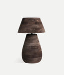 Candeeiro de mesa de madeira escura VETA VOLSTED elegância natural com alma sofisticada
