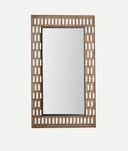 Miroir à bords BUSK, artisanat géométrique et élégance moderne