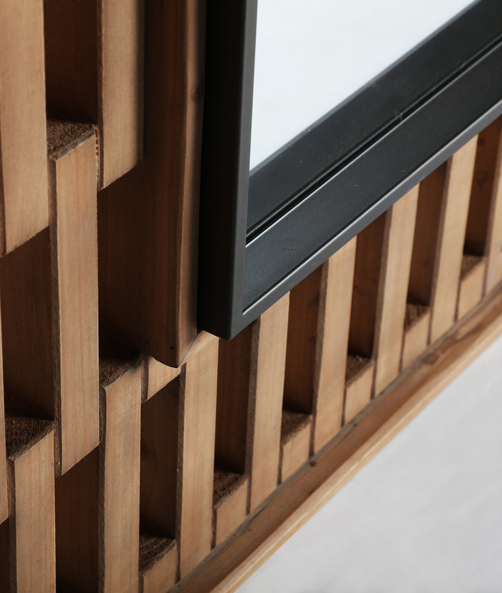 BUSK EDGED MIRROR geometric craftsmanship with modern elegance