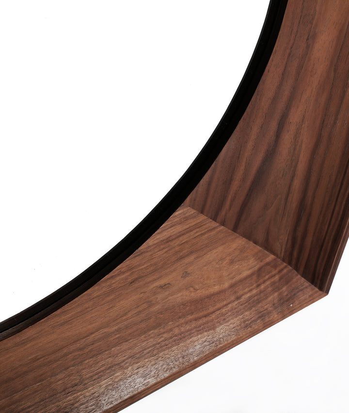 Miroir en bois noyer SIEM élégance nordique avec essence naturel