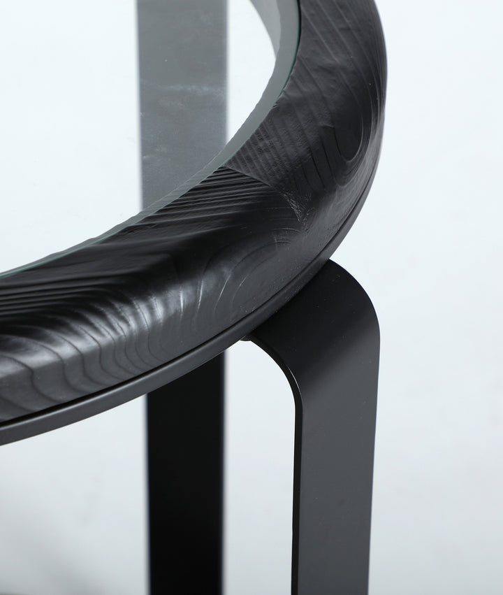 KILDE AUXILIARY TABLE industrial elegance with contemporary design in black