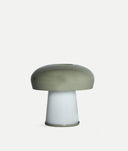 Candeeiro de mesa CORTONA vidro em tons verde e branco