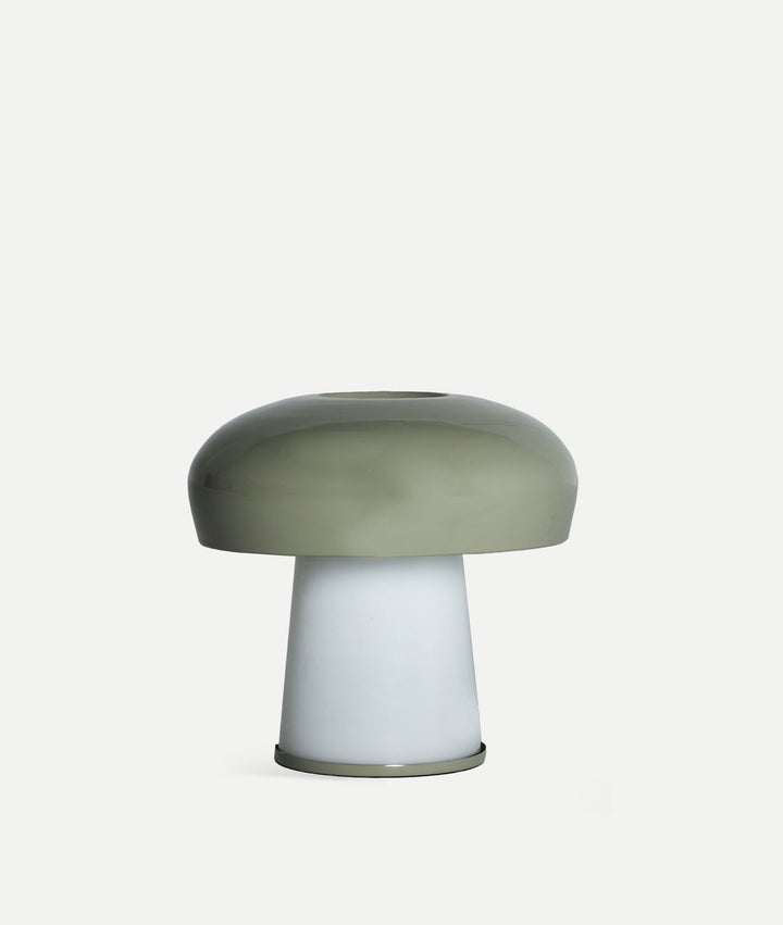 CORTONA TABLE LAMP glass in green and white tones