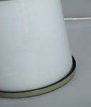 Candeeiro de mesa CORTONA vidro em tons verde e branco