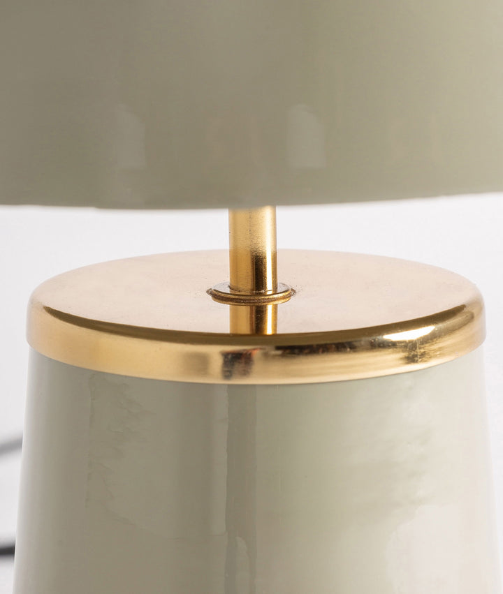 AROSA TABLE LAMP, iron in green with a glossy finish