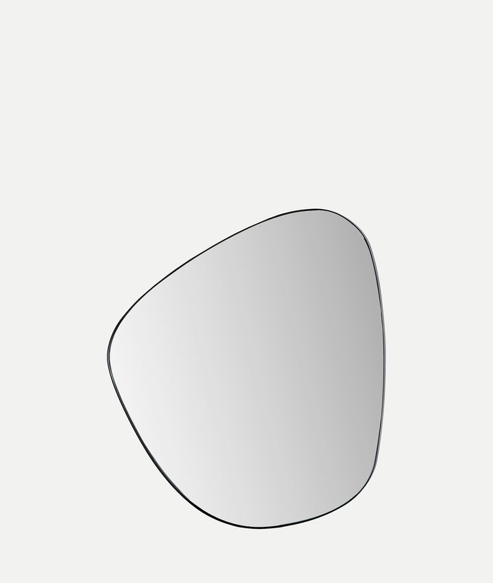 Kalid mirror with black organic shape