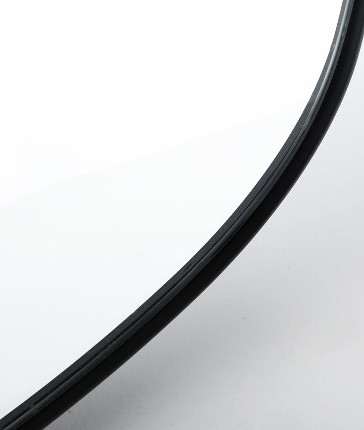 Kalid mirror with black organic shape