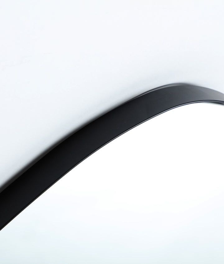 Kalid mirror with black organic shape