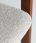 Hedel chair upholstered in brown and grey