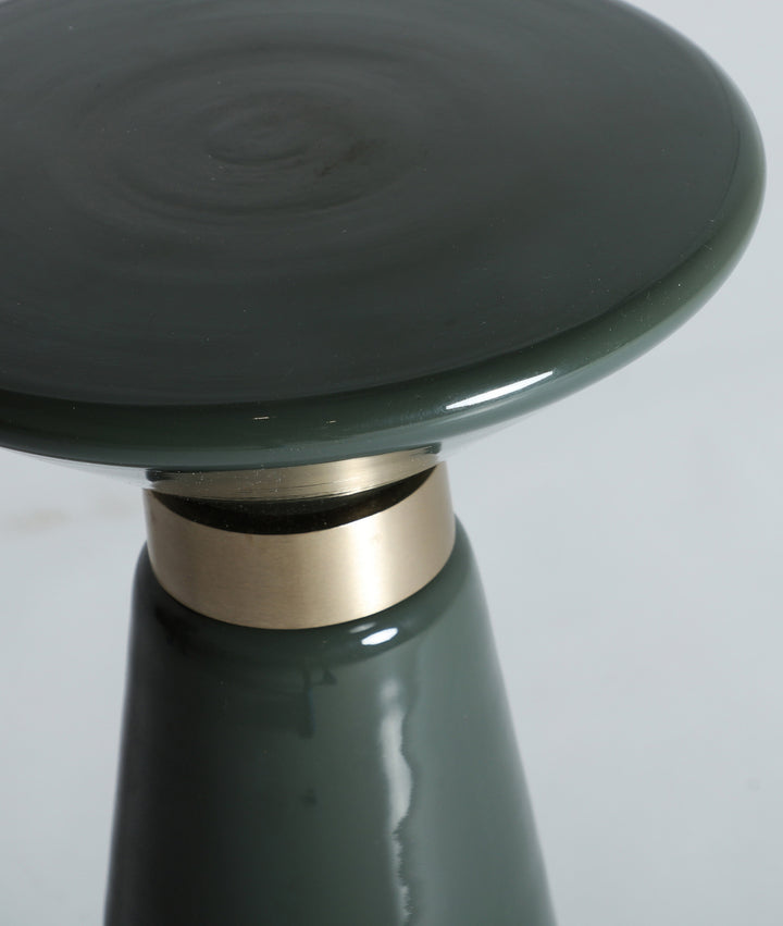Table d'appoint Cassis en verre vert
