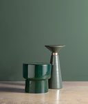 Mesa de apoio Cassis de vidro verde