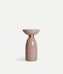 Table d'appoint Bellano en verre rose