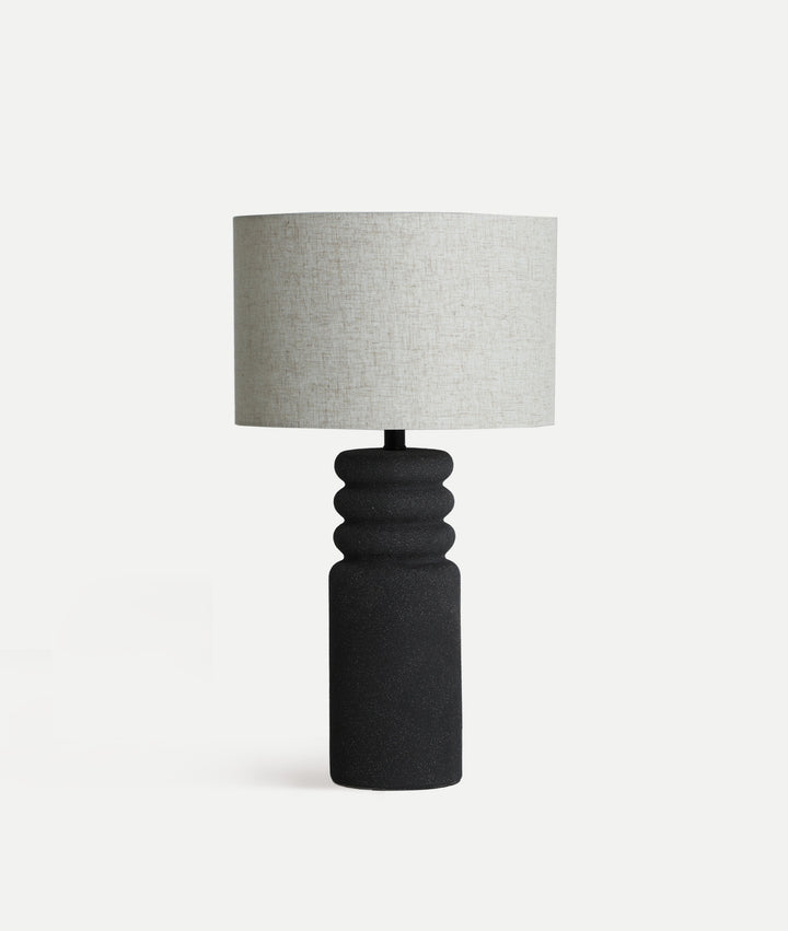 Lampe à poser Rokko en céramique noire